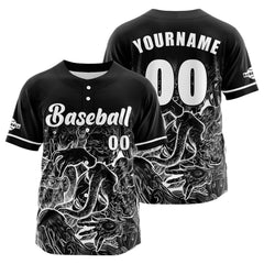 Benutzerdefiniert Schwarz Baseball Uniformen Drucken für Jungs Mädchen und Kinder Machen Ihr Team Mehr Vielfältig