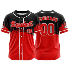 Benutzerdefiniert Rot Baseball Uniformen Drucken für Jungs Mädchen und Kinder Machen Ihr Team Mehr Vielfältig