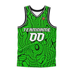 Benutzerdefinierter Grün Basketball Jersey Uniform Anzug gedruckt Ihr Logo Name Nummer