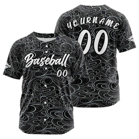 Benutzerdefiniert Schwarz Baseball Uniformen Drucken für Jungs Mädchen und Kinder Machen Ihr Team Mehr Vielfältig