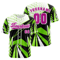 Benutzerdefiniert Grün Baseball Uniformen Drucken für Jungs Mädchen und Kinder Machen Ihr Team Mehr Vielfältig