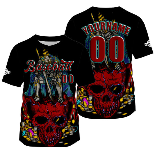 Benutzerdefiniert Schwarz Rot Baseball Uniformen Drucken für Jungs Mädchen und Kinder Machen Ihr Team Mehr Vielfältig