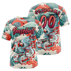 Benutzerdefiniert Grün Rot Baseball Uniformen Drucken für Jungs Mädchen und Kinder Machen Ihr Team Mehr Vielfältig