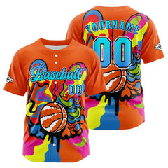 Benutzerdefiniert Orange Baseball Uniformen Drucken für Jungs Mädchen und Kinder Machen Ihr Team Mehr Vielfältig