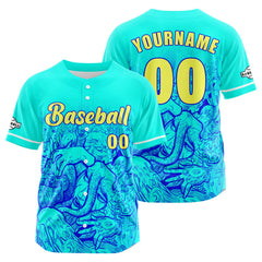 Benutzerdefiniert Blau Baseball Uniformen Drucken für Jungs Mädchen und Kinder Machen Ihr Team Mehr Vielfältig