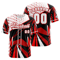 Benutzerdefiniert Rot Baseball Uniformen Drucken für Jungs Mädchen und Kinder Machen Ihr Team Mehr Vielfältig