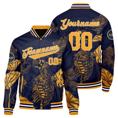 Benutzerdefinierte Orange Varsity-Jacke. Letterman-Jacke für Männer, Frauen und Jugendliche