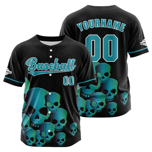 Benutzerdefiniert Schwarz Aqua Baseball Uniformen Drucken für Jungs Mädchen und Kinder Machen Ihr Team Mehr Vielfältig