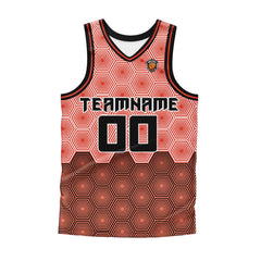 Benutzerdefinierter Dunkel Orange Basketball Jersey Uniform Anzug gedruckt Ihr Logo Name Nummer