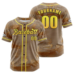 Benutzerdefiniert Braun Baseball Uniformen Drucken für Jungs Mädchen und Kinder Machen Ihr Team Mehr Vielfältig