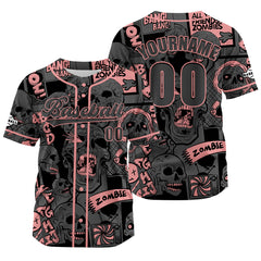 Benutzerdefiniert Grau Rosa Baseball Uniformen Drucken für Jungs Mädchen und Kinder Machen Ihr Team Mehr Vielfältig