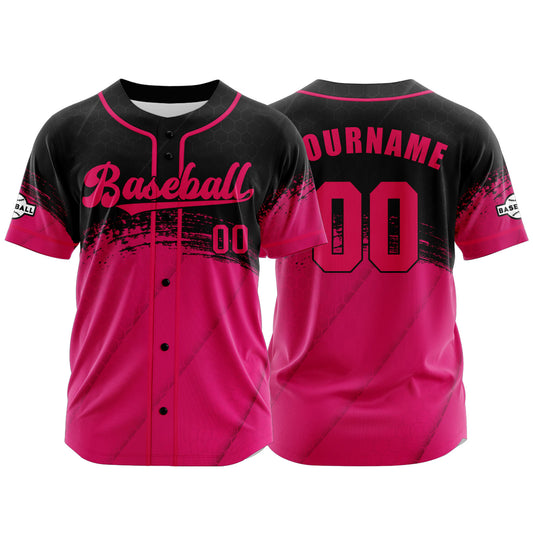 Benutzerdefiniert Rosa Baseball Uniformen Drucken für Jungs Mädchen und Kinder Machen Ihr Team Mehr Vielfältig