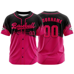 Benutzerdefiniert Rosa Baseball Uniformen Drucken für Jungs Mädchen und Kinder Machen Ihr Team Mehr Vielfältig