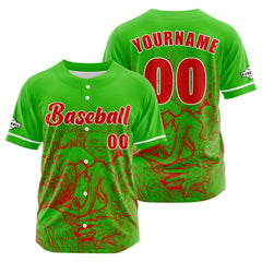 Benutzerdefiniert Grün Baseball Uniformen Drucken für Jungs Mädchen und Kinder Machen Ihr Team Mehr Vielfältig
