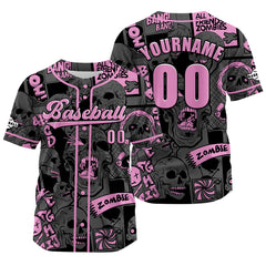 Benutzerdefiniert Grau Rosa Baseball Uniformen Drucken für Jungs Mädchen und Kinder Machen Ihr Team Mehr Vielfältig