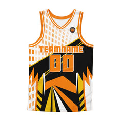 Benutzerdefinierter Orange Basketball Jersey Uniform Anzug gedruckt Ihr Logo Name Nummer