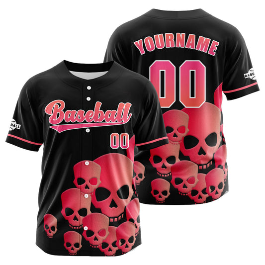 Benutzerdefiniert Schwarz Rosa Baseball Uniformen Drucken für Jungs Mädchen und Kinder Machen Ihr Team Mehr Vielfältig