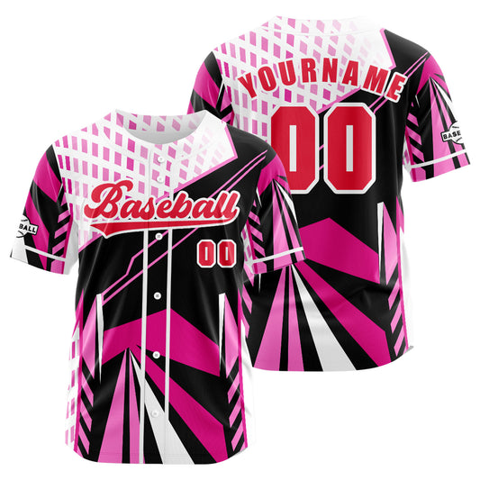 Benutzerdefiniert Rosa Baseball Uniformen Drucken für Jungs Mädchen und Kinder Machen Ihr Team Mehr Vielfältig
