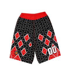 Benutzerdefinierter Schwarz Rot Basketball Jersey Uniform Anzug gedruckt Ihr Logo Name Nummer