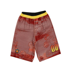 Benutzerdefinierter Rot Gelb Basketball Jersey Uniform Anzug gedruckt Ihr Logo Name Nummer