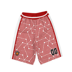 Benutzerdefinierter Weiß Rot Basketball Jersey Uniform Anzug gedruckt Ihr Logo Name Nummer