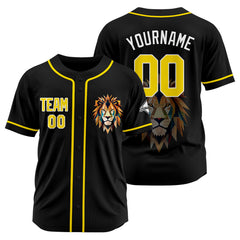 Benutzerdefinierte Baseball Jersey Personalisierte Baseball Shirt genäht und Druck Schwarz