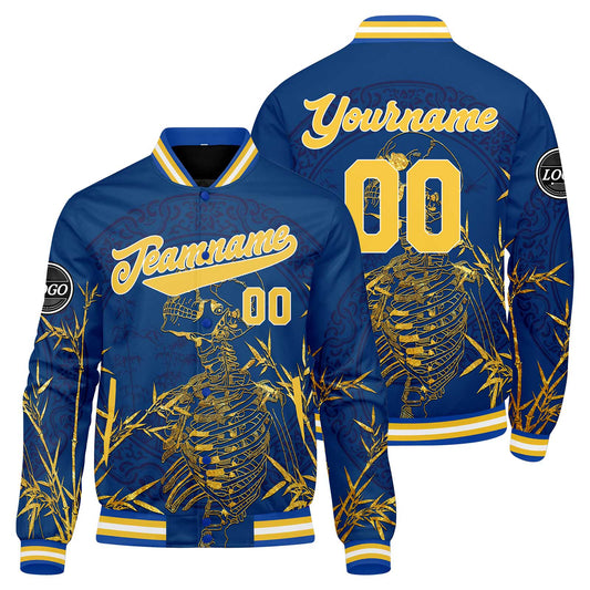 Benutzerdefinierte Gelb Varsity-Jacke. Letterman-Jacke für Männer, Frauen und Jugendliche