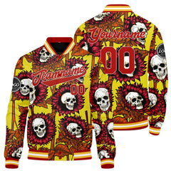 Benutzerdefinierte Rot Varsity-Jacke. Letterman-Jacke für Männer, Frauen und Jugendliche