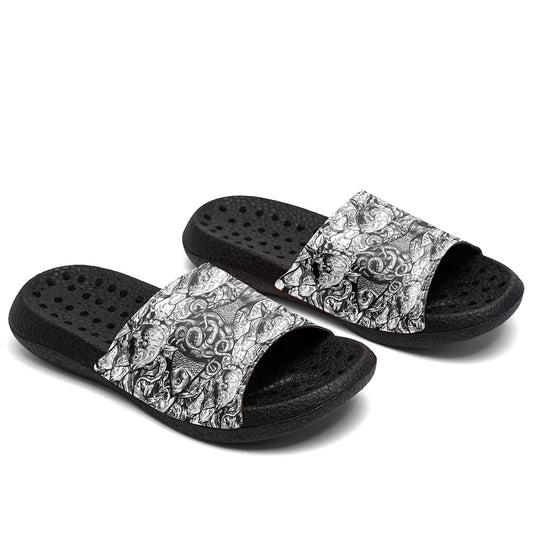 Kundenspezifische Basketball Hausschuhe mit zusätzlichen Mustern, Name Nummer Logo