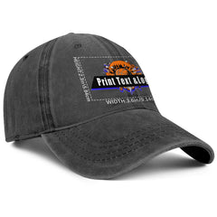 Personalisierte benutzerdefinierte schwarz gewaschen Cowboy Trucker Hut mit Logo Mode Accessoire