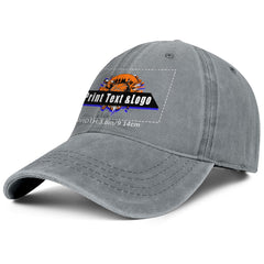 Personalisierte benutzerdefinierte Grau gewaschen Cowboy Trucker Hut mit Logo Mode Accessoire
