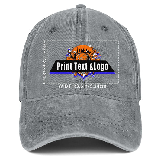Personalisierte benutzerdefinierte Grau gewaschen Cowboy Trucker Hut mit Logo Mode Accessoire