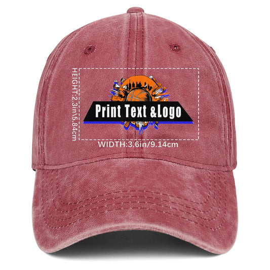 Personalisierte benutzerdefinierte Rot gewaschen Cowboy Trucker Hut mit Logo Mode Accessoire