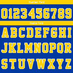 Benutzerdefinierte Royal Gelb Reversible Basketball Jersey Personalisierte Print Name Nummer Logo