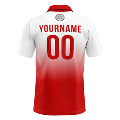 Benutzerdefinierte Rot Fußball Polo-Shirts Fügen Sie Ihr Einzigartiges hinzu Logo/Name/Nummer