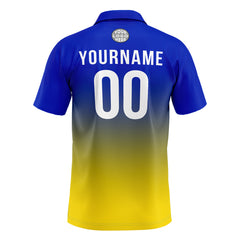 Benutzerdefinierte Königliche Gelb Fußball Polo-Shirts Fügen Sie Ihr Einzigartiges hinzu Logo/Name/Nummer