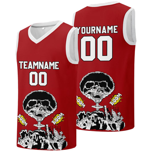 Individuelle Basketball-Jersey für Männer und Frauen. Gestickter und gedruckter Name, Nummer und Logo