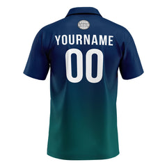 Benutzerdefinierte Marine Grün Fußball Polo-Shirts Fügen Sie Ihr Einzigartiges hinzu Logo/Name/Nummer