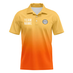 Benutzerdefinierte Orange Fußball Polo-Shirts Fügen Sie Ihr Einzigartiges hinzu Logo/Name/Nummer