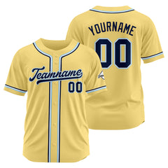 Benutzerdefinierte Authentisch Baseball-Trikot Gold Netz