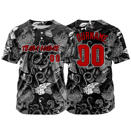 Benutzerdefinierte Baseball Jersey Personalisierte Baseball Shirt genäht und Druck Grau&Weiß