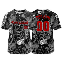 Benutzerdefinierte Baseball Jersey Personalisierte Baseball Shirt genäht und Druck Grau&Weiß