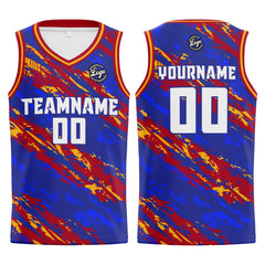 Benutzerdefinierter Royal Rot Basketball Jersey Uniform Anzug gedruckt Ihr Logo Name Nummer