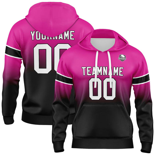 Benutzerdefinierter Verlauf Sweatshirt-Hoodie für Mann, Frau, Mädchen, Junge. Drucken Sie Ihr Logo, Ihren Namen und Ihre Nummer