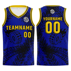 Benutzerdefinierter Royal Basketball Jersey Uniform Anzug gedruckt Ihr Logo Name Nummer