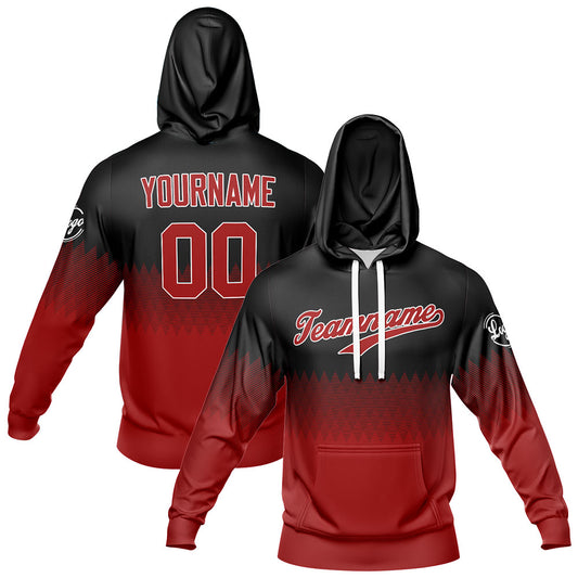 Benutzerdefiniert Schwarz Tief Rot Tarnung Sport Jersey Satz Trainingsanzug Zur Seite fahren Kapuzenpullover Oberteile und Hose Satz Königlich