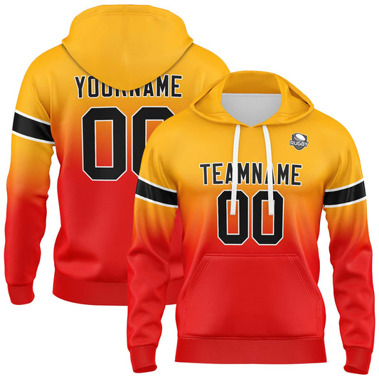 Benutzerdefinierter Verlauf Sweatshirt-Hoodie für Mann, Frau, Mädchen, Junge. Drucken Sie Ihr Logo, Ihren Namen und Ihre Nummer