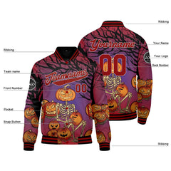 Benutzerdefinierte Rot Varsity-Jacke. Letterman-Jacke für Männer, Frauen und Jugendliche