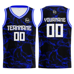Benutzerdefinierter Marine Royal Basketball Jersey Uniform Anzug gedruckt Ihr Logo Name Nummer