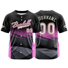 Benutzerdefiniert Schwarz Baseball Uniformen Drucken für Jungs Mädchen und Kinder Machen Ihr Team Mehr Vielfältig